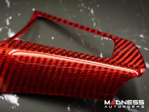 Alfa Romeo Giulia Steering Wheel Trim - Carbon Fiber - Center Trim Piece - Italian Theme - QV Model Alfa Romeo Giulia Steering Wheel Trim - Carbon Fiber - Center Trim Piece - Italian Theme - QV Model